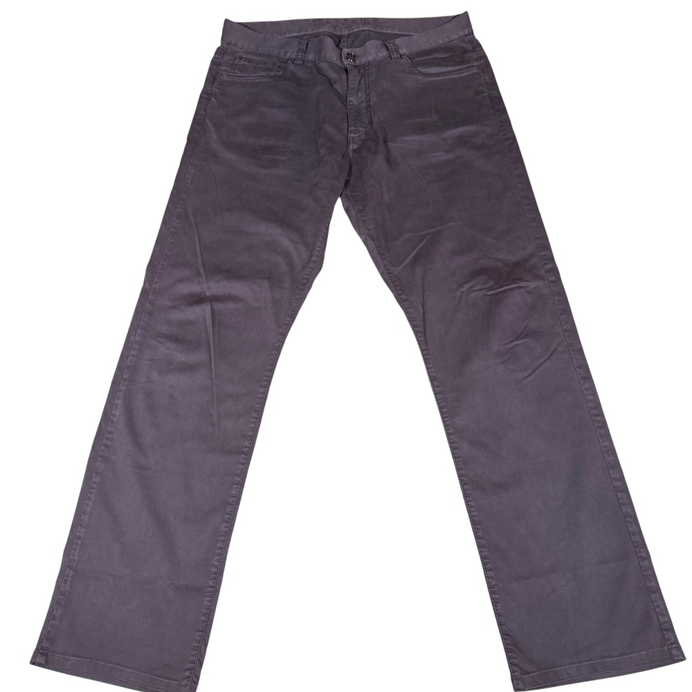 Canali 1934 Mens IT 52 US 36 Straight Leg Pants Dark Purple Made in Italy